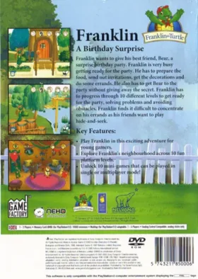 Franklin the Turtle - A Birthday Surprise box cover back